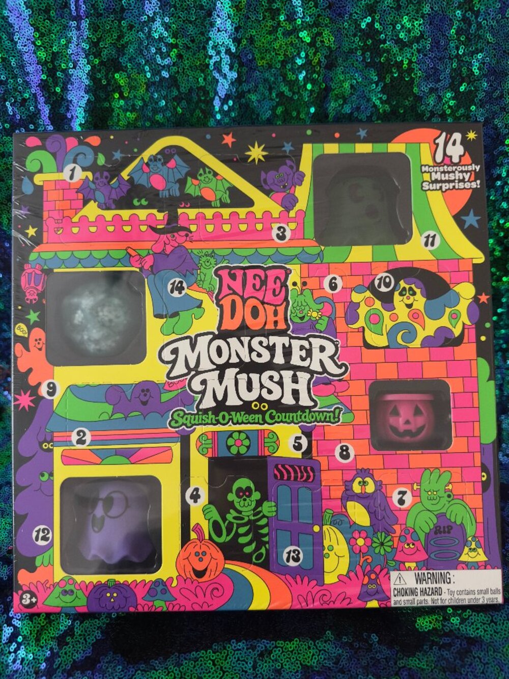 Schylling NeeDoh Monster Mush Squish-O-Ween Countdown
